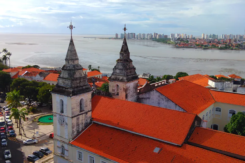 A Igreja da Sé no centro histórico de São Luís.